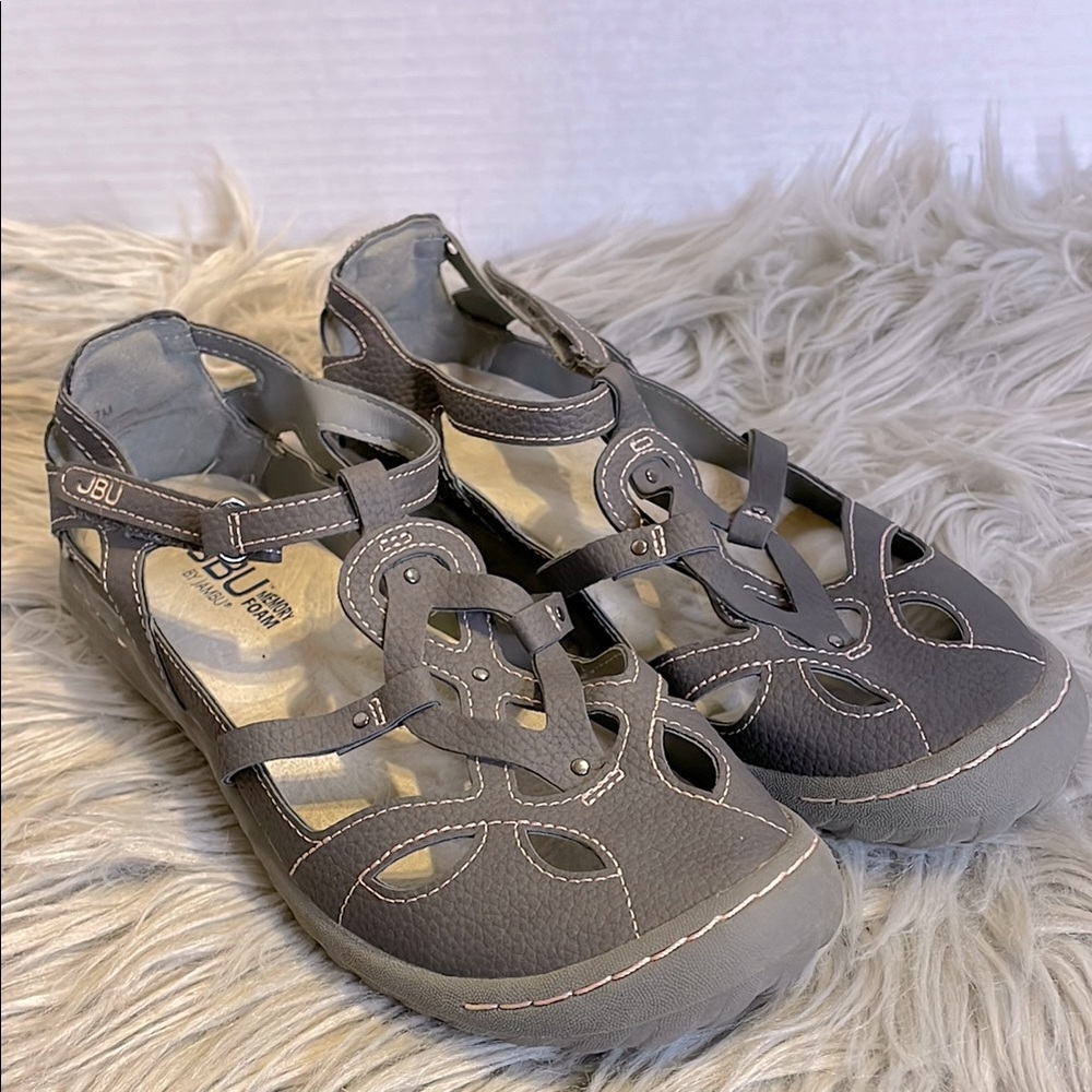 JBU by Jambu Sydney Women's Charcoal Grey Memory Foam All Terra Traction 7M